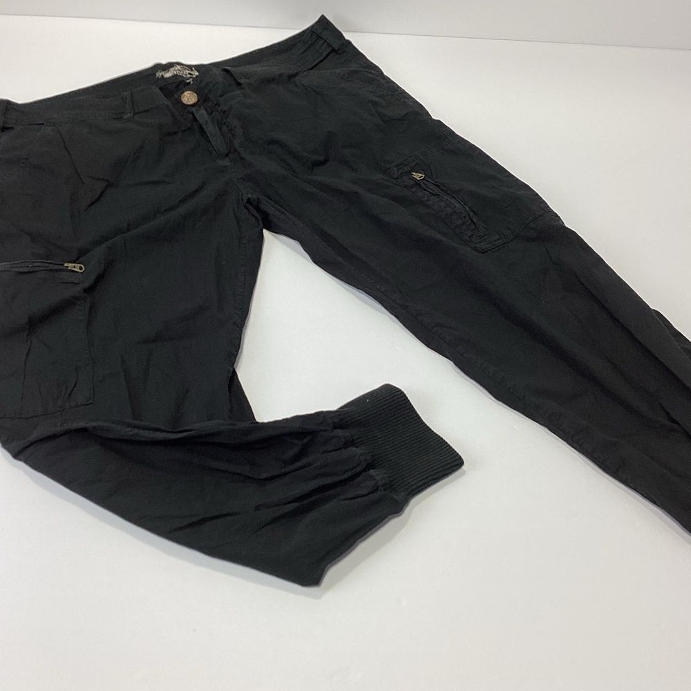 Gramicci Black Cargo Jogger Pants - Casual Utility Style Hiking Pants Size 14